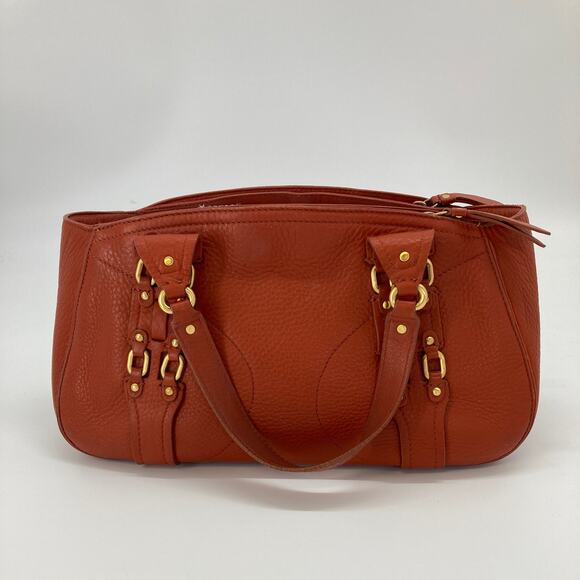 Cole Haan Village F05 burnt orange, gold, handbag. - Picture 3 of 11